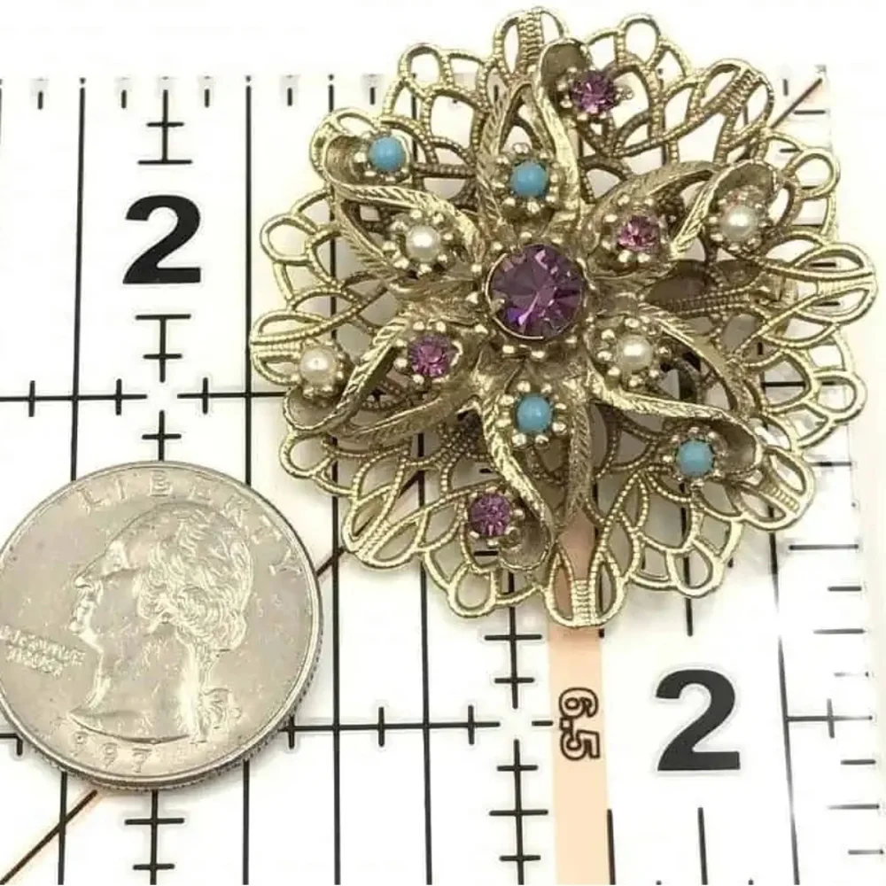 Vintage purple blue