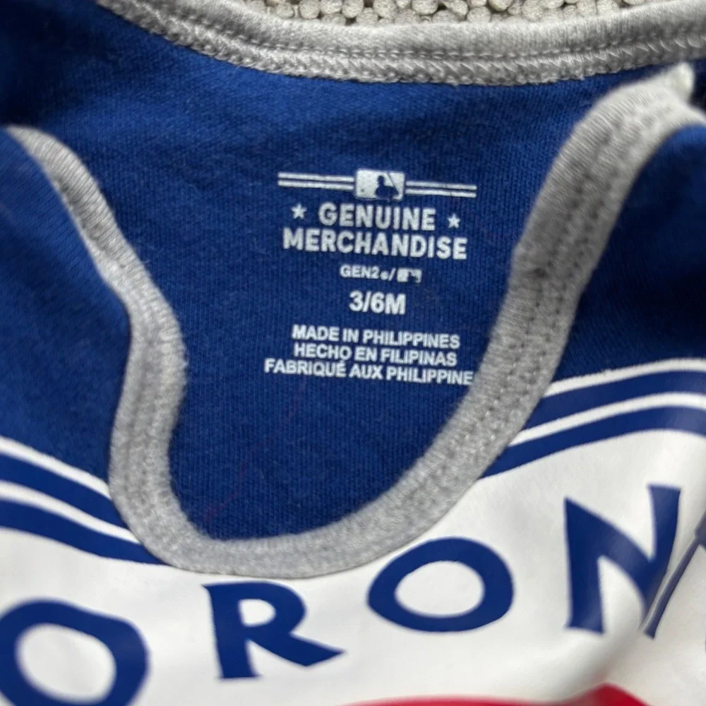 MLB Toronto Blue Jays Bodysuit Baby 3/6M Blue Logo Sporty Canada