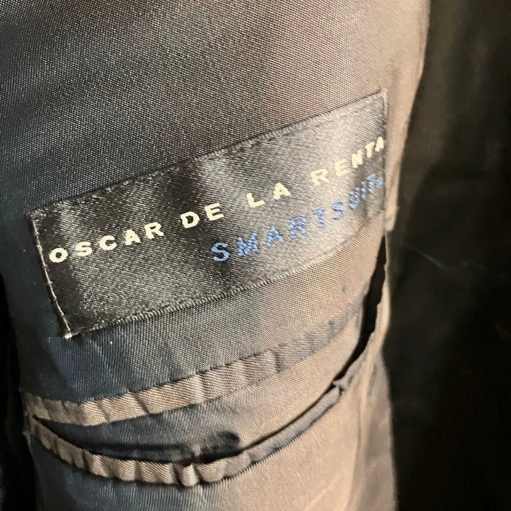 Oscar de la Renta black silk