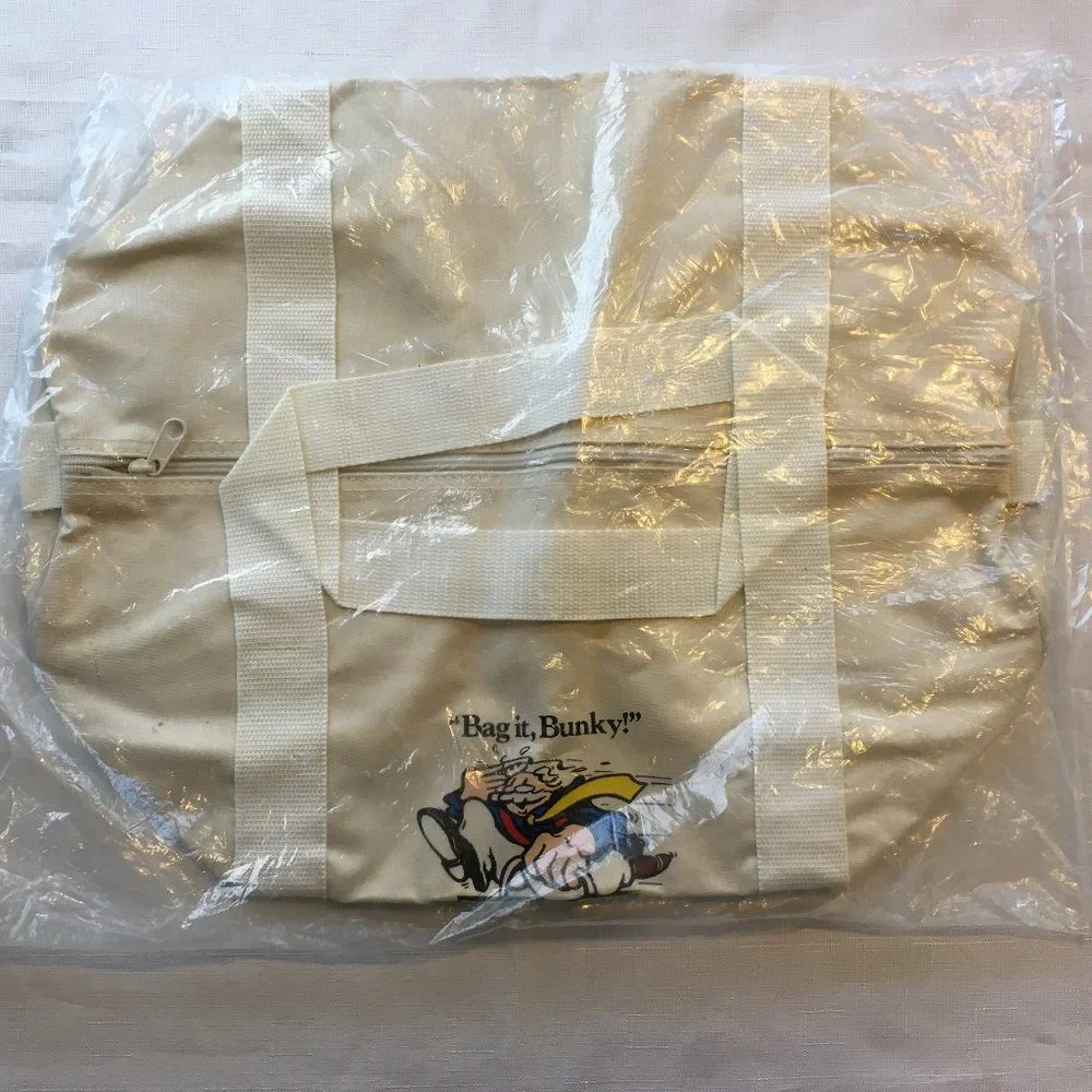 Vintage 1990s Claridge Casino Hotel Canvas Duffel Bag Collectable
