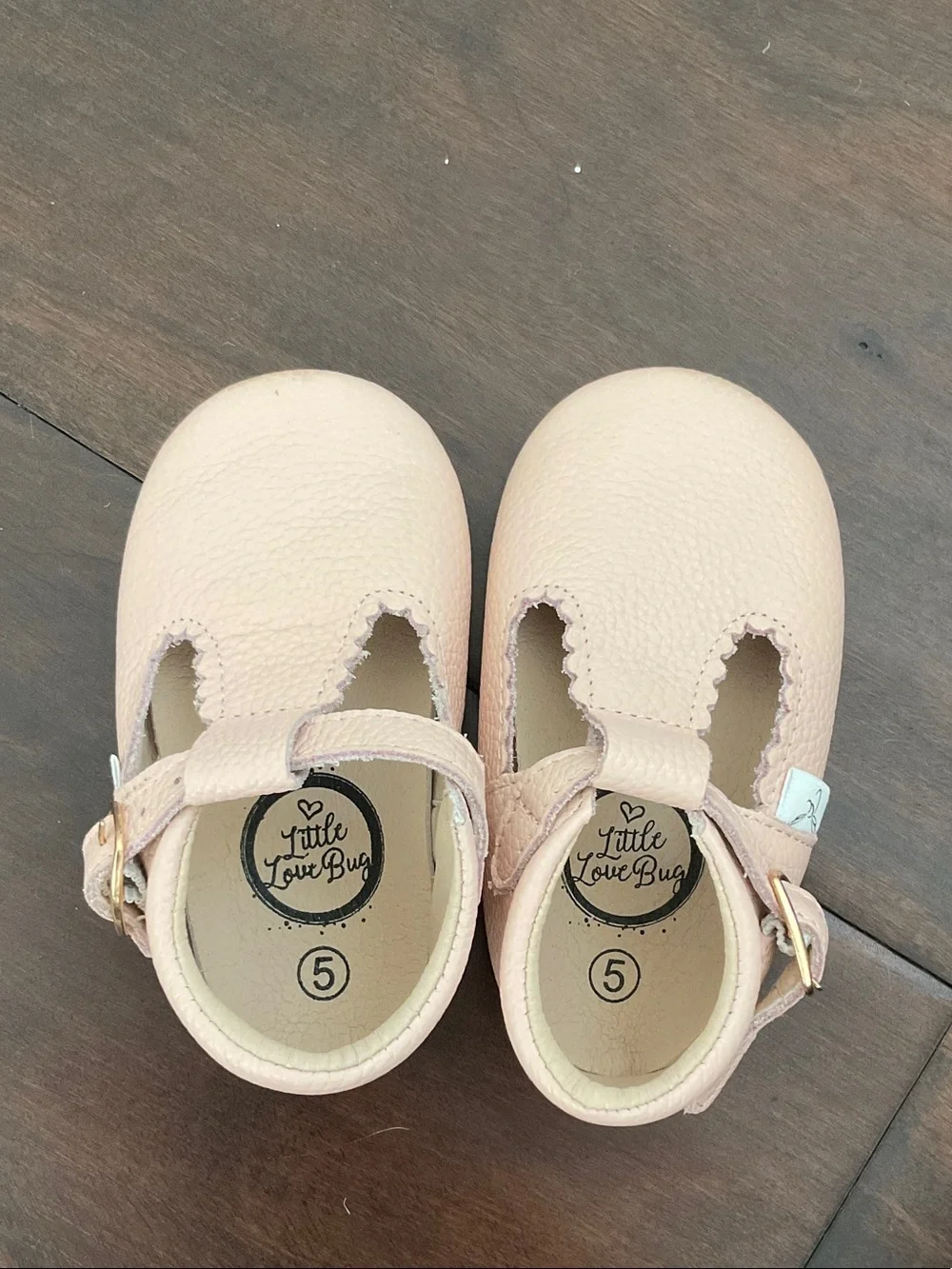 Little Love Bug scalloped strap