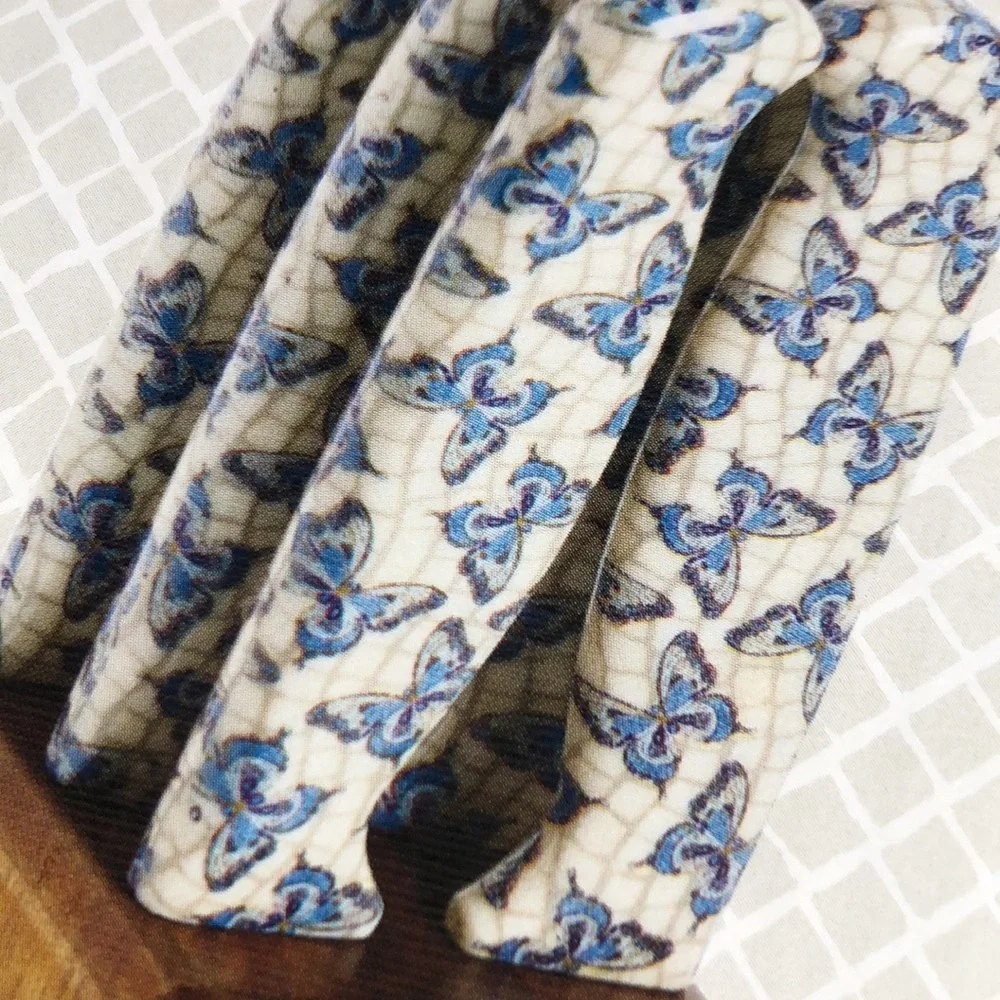 Dolly 7-Piece Steak Knife Set - Blue Butterfly Handles