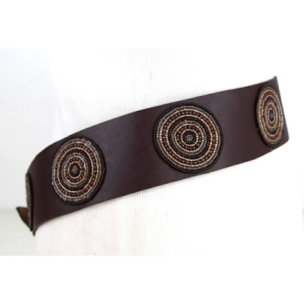 HandCrafted brown embellished