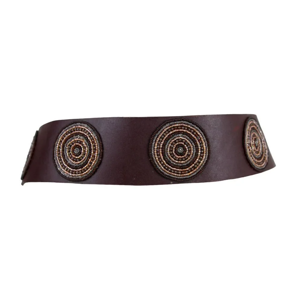 HandCrafted brown embellished