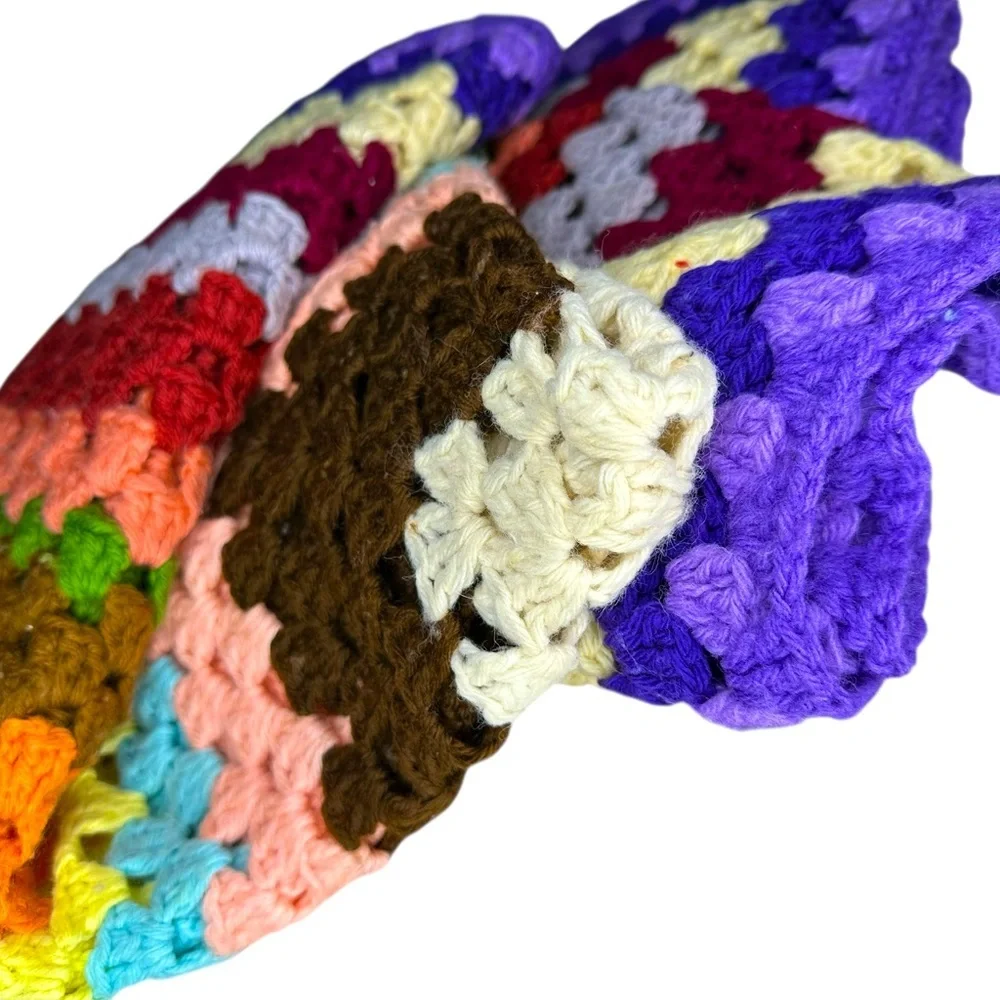 Handmade crochet afghan