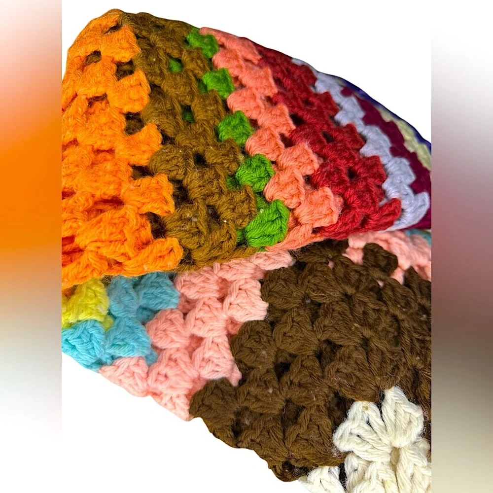 Handmade crochet afghan