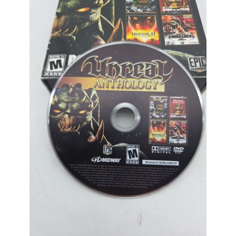 Unreal Anthology PC DVD-ROM 2006 PC Midway No Soundtrack Disc