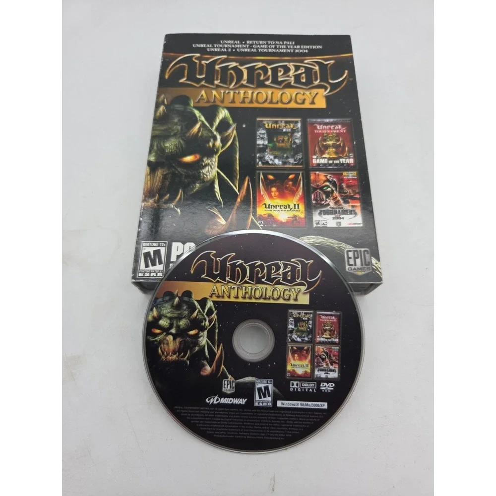 Unreal Anthology PC DVD-ROM 2006 PC Midway No Soundtrack Disc