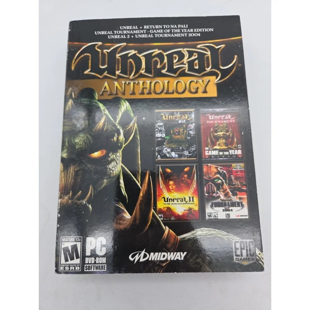 Unreal Anthology PC DVD-ROM 2006 PC Midway No Soundtrack Disc