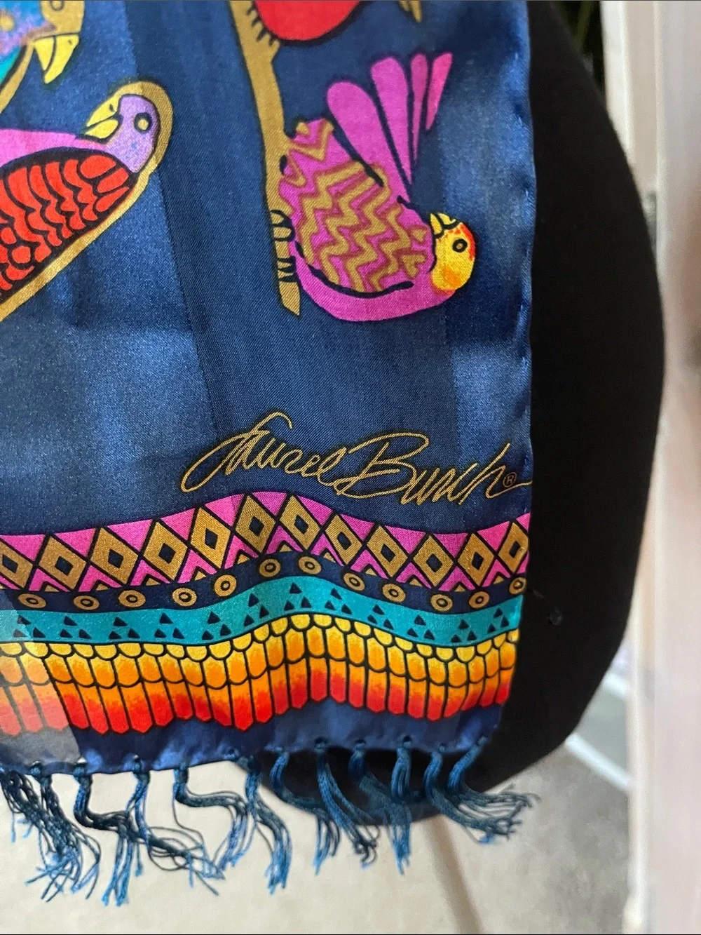 Laurel Burch Silk Bird Scarf