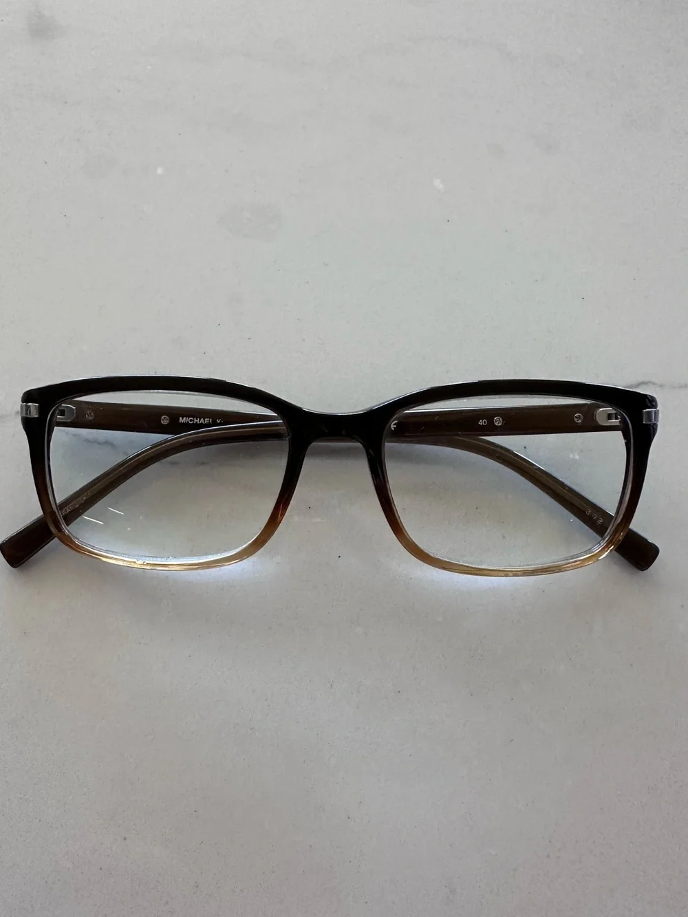 Michael Kors Womens Reading Computer Glasses Frames Ombré Tortoise Shell Brown