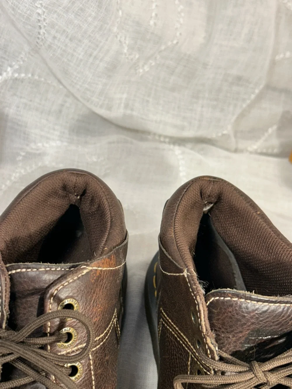 Dr Martens leather lace up ankle boots