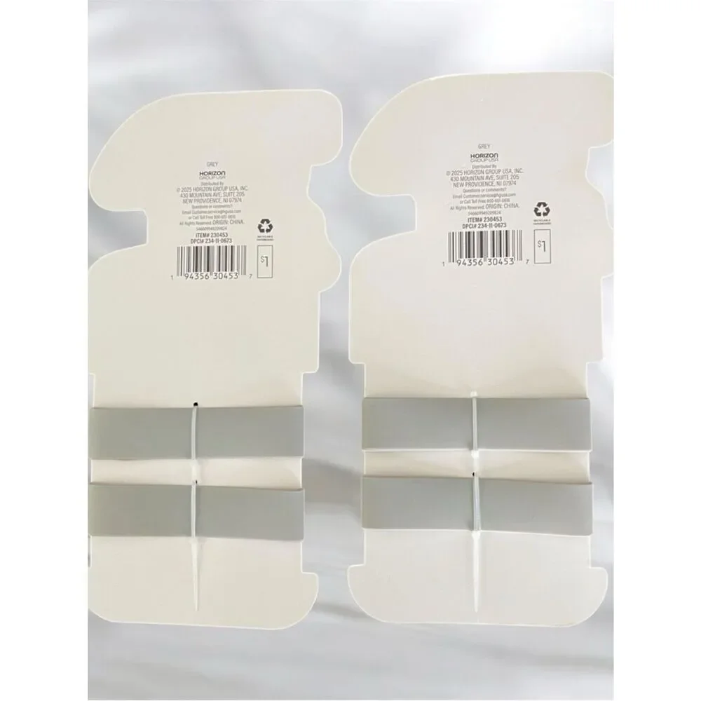 Silicone Label Bands – Light Gray (2 Pack) – Writable Reusable Bottle Bands