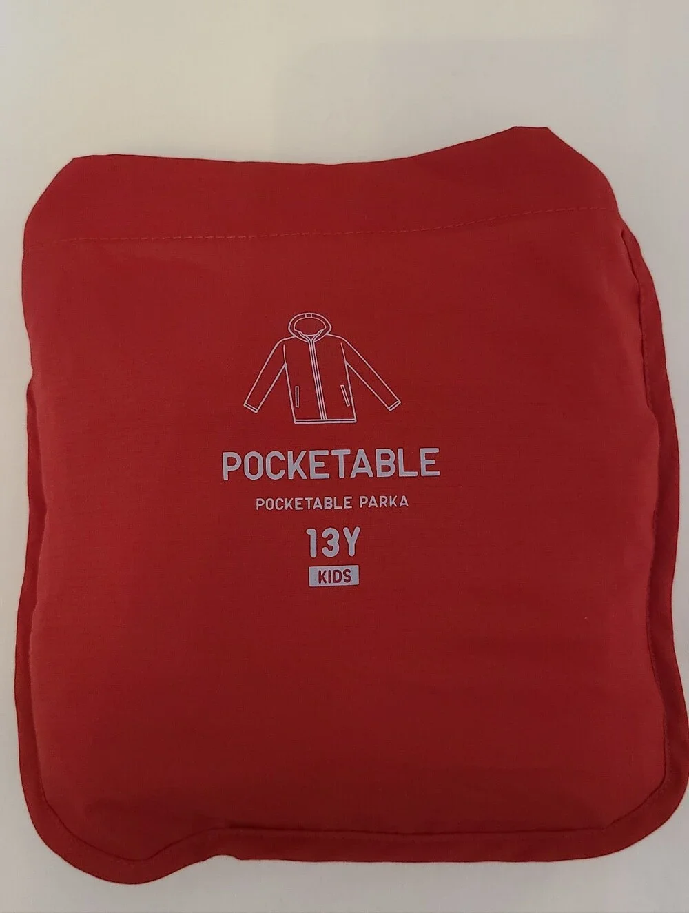 Uniqlo Kid's Lightweight Red Hooded Jacket Size 13 Or XS Adults