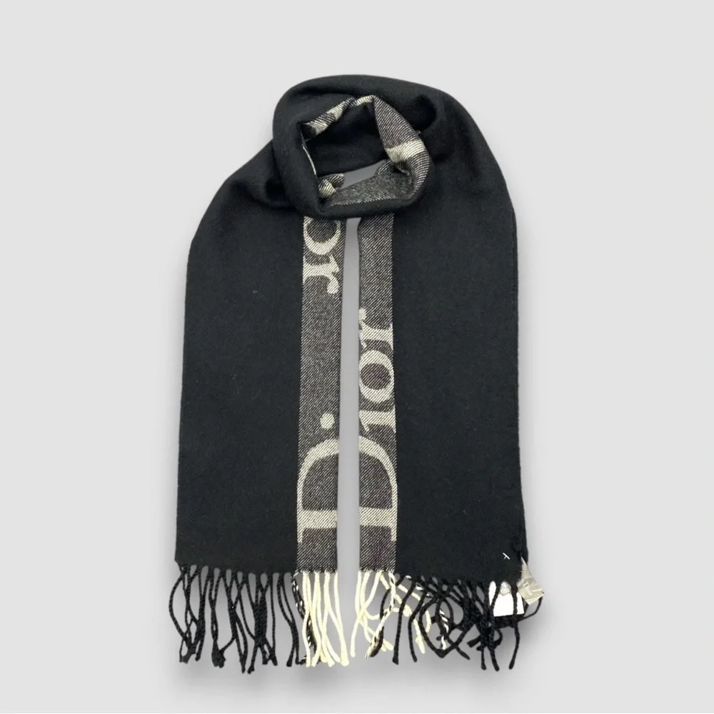 Authentic Christian Dior Stole Muffler Shawl Logo
