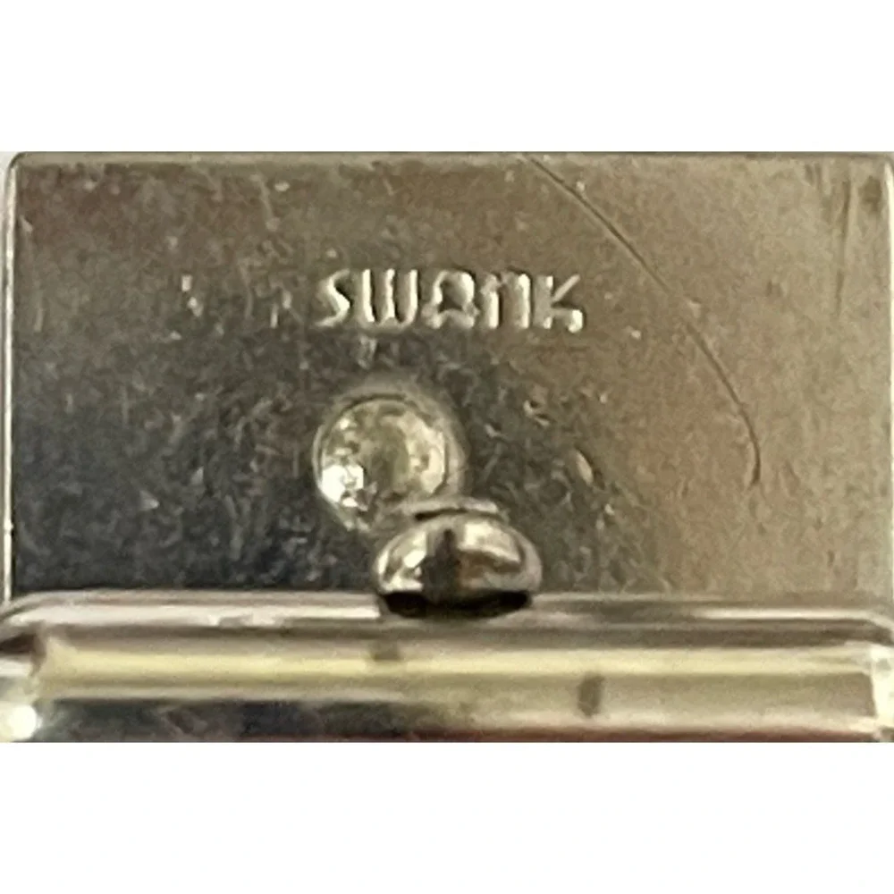 Cufflinks Lot Vintage Swank Silver Tone Initial T Plus Unsigned Geometric 3 Pair