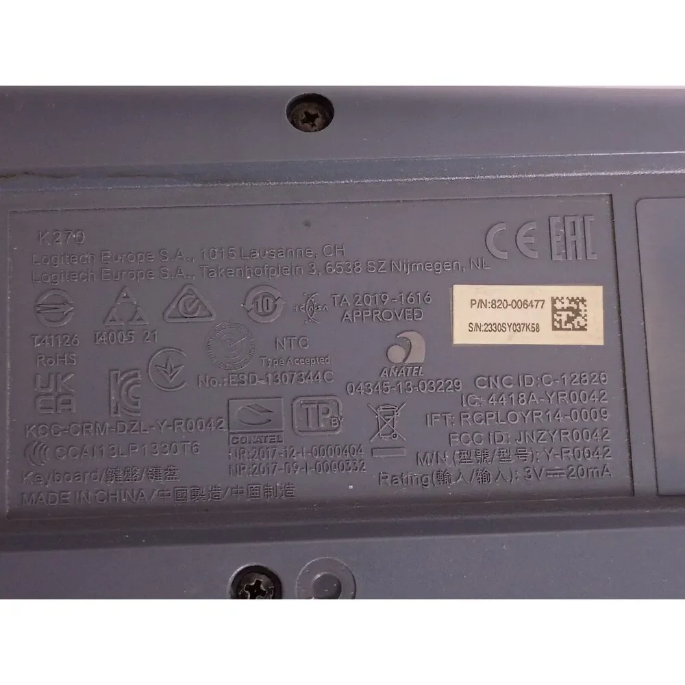 Logitech mk270 full