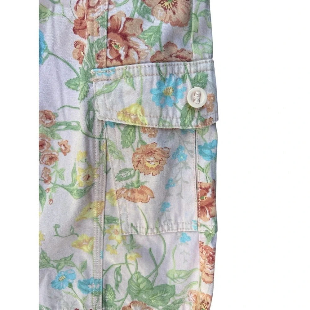 Vintage OshKosh Floral Dress Pockets 4 Years HTF Muted Colors EUC Y2K