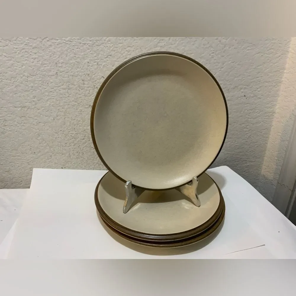Crate & Barrel DUNE NATURAL Dinner Plate, 10” Set Of 3 G20