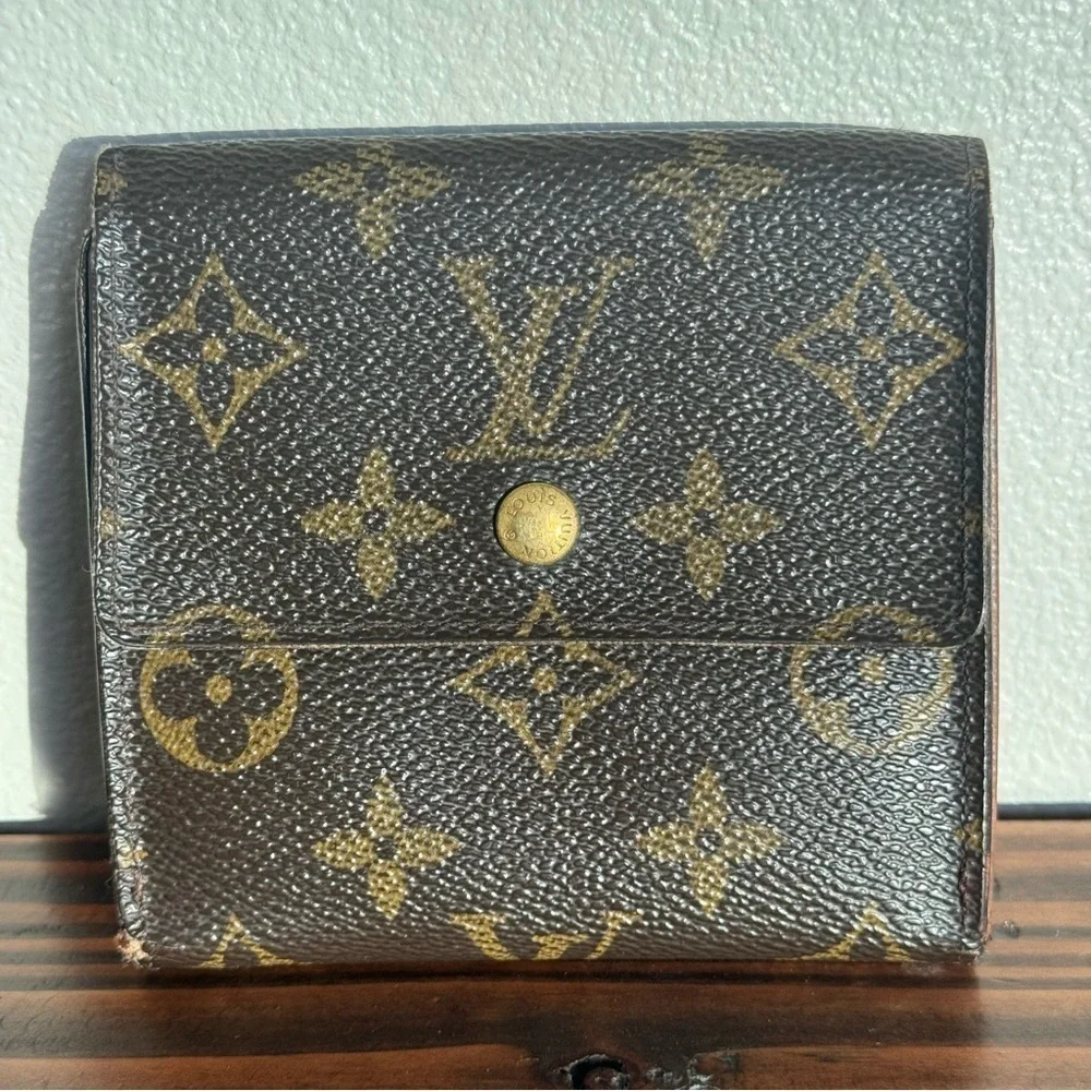 Louis Vuitton Elise Wallet Canvas Monogram