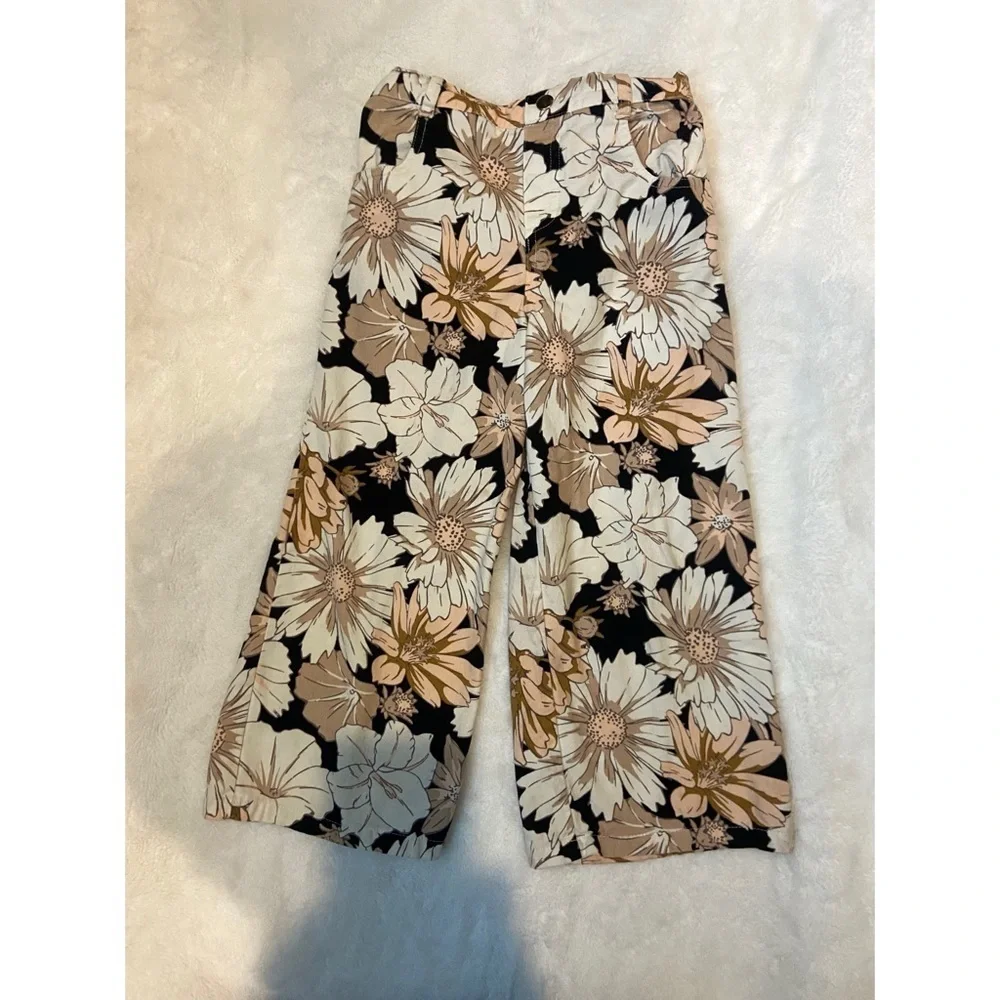 Floral Wide-Leg Pants