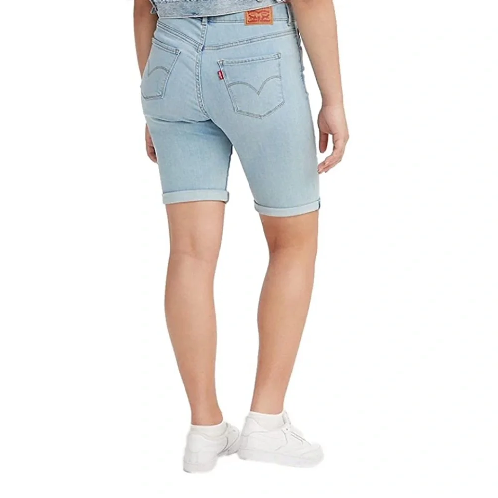 NEW Women's Levi's® STRETCHY Bermuda Jean Shorts Long PLUS 26 / 2