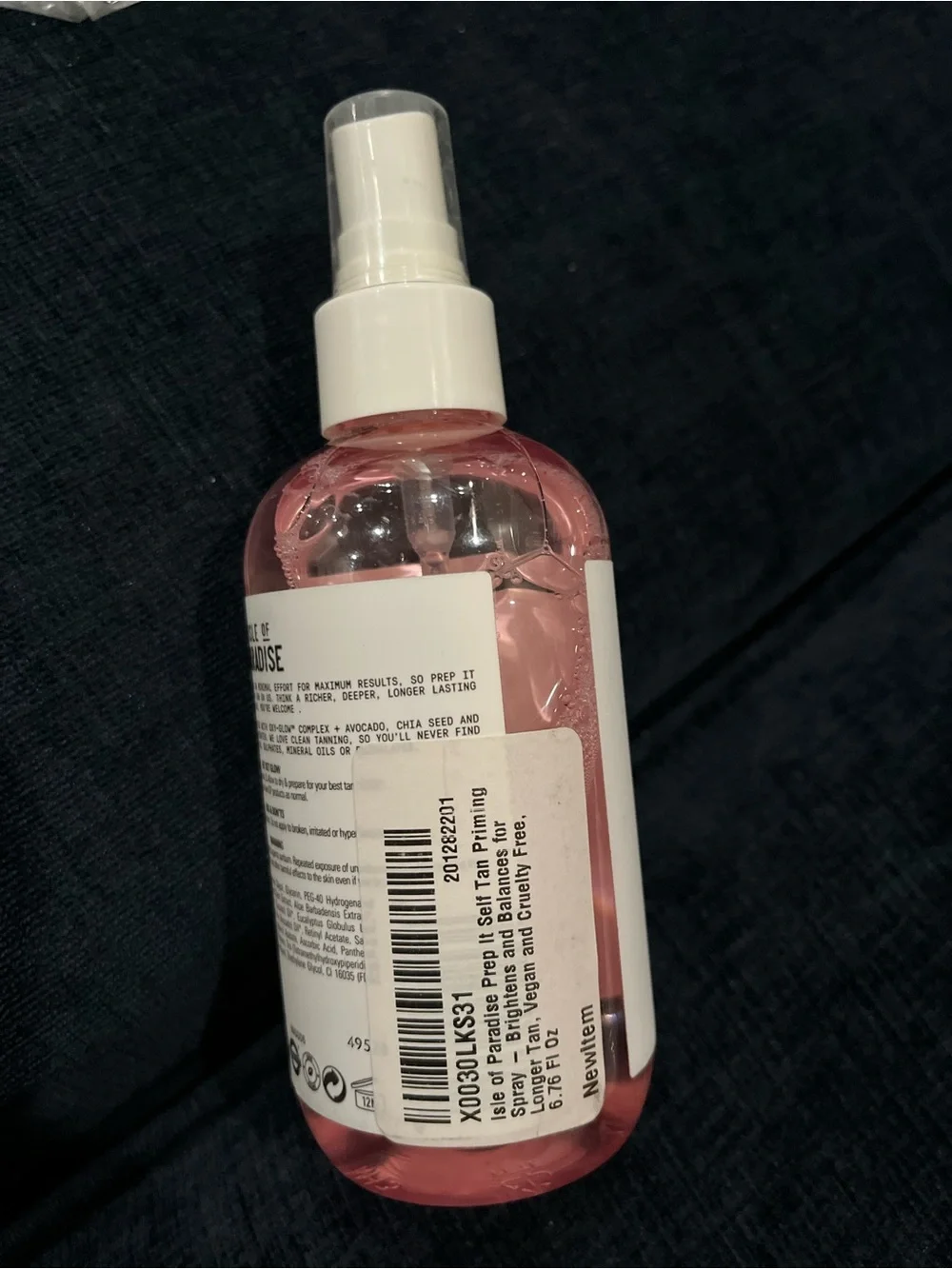 Isle of Paradise Pink Hydrating Body Mist for Kids