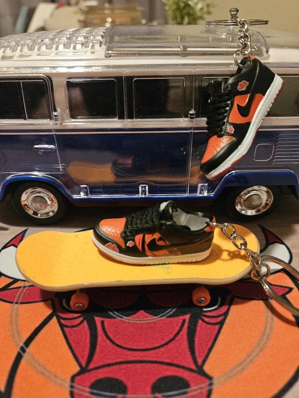 Pair of Mini sneaker keychain.