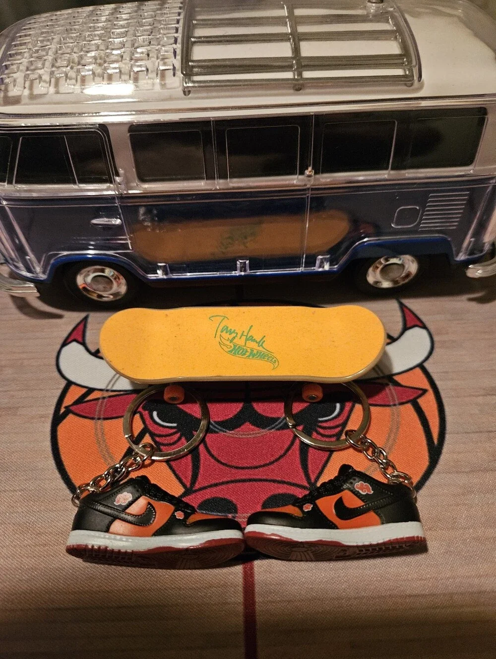 Pair of Mini sneaker keychain.