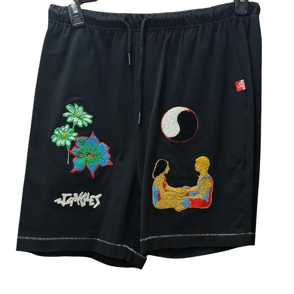 JUNGLES JUNGLES GROWTH CONNECTION CHANGE SHORTS in BLACK NWT Medium