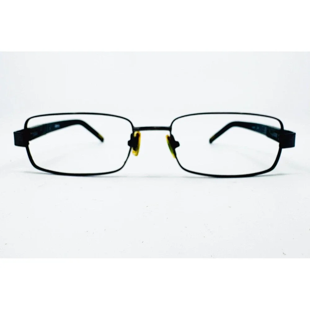 Fossil Chase JCG Eyeglasses Frames Mens Black Rectangle 49-18-140