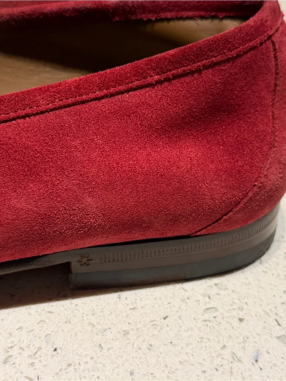 Gucci Red Horsebit 1953 Suede loafers