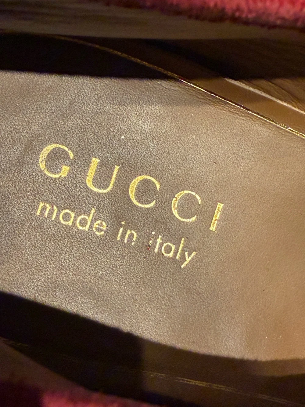 Gucci Red Horsebit 1953 Suede loafers