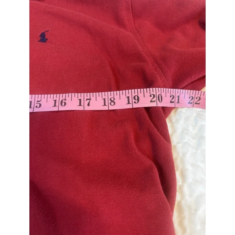 Vintage Polo Ralph‎ Lauren Shirt XXL Men's Classic Solid Long Sleeve 2XL Big Red