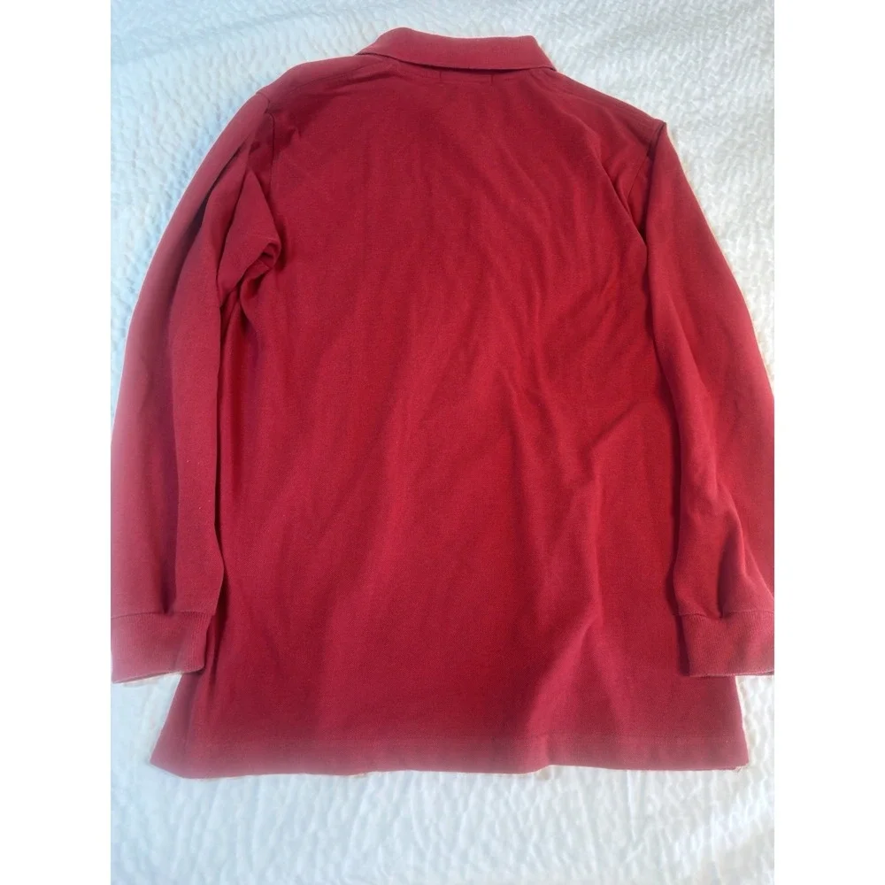 Vintage Polo Ralph‎ Lauren Shirt XXL Men's Classic Solid Long Sleeve 2XL Big Red