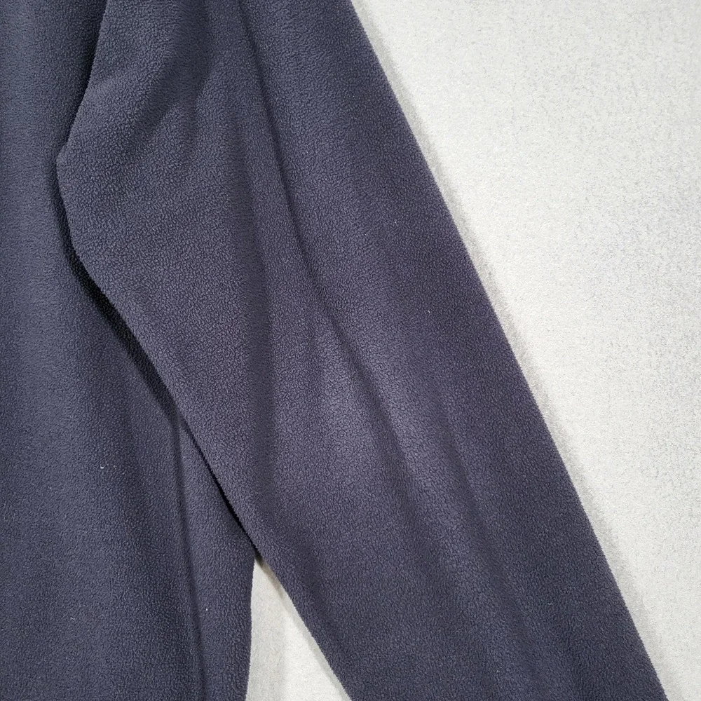 The North Face Sweatshirt Men's L Navy Blue Fleece 1/4 Zip Mock Neck Outdoor Cas