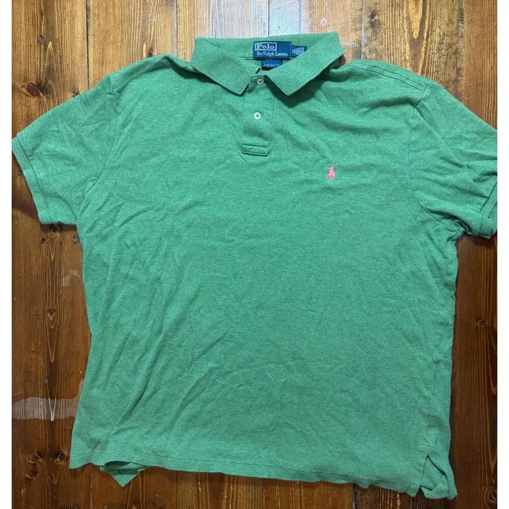 Polo Ralph Lauren Men’s XL Green Polo‎ Shirt Short Sleeve Pony Logo