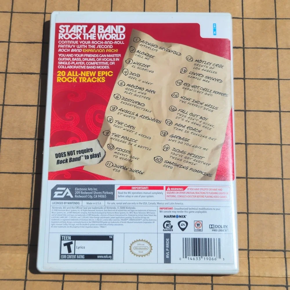 Ea Games rock band