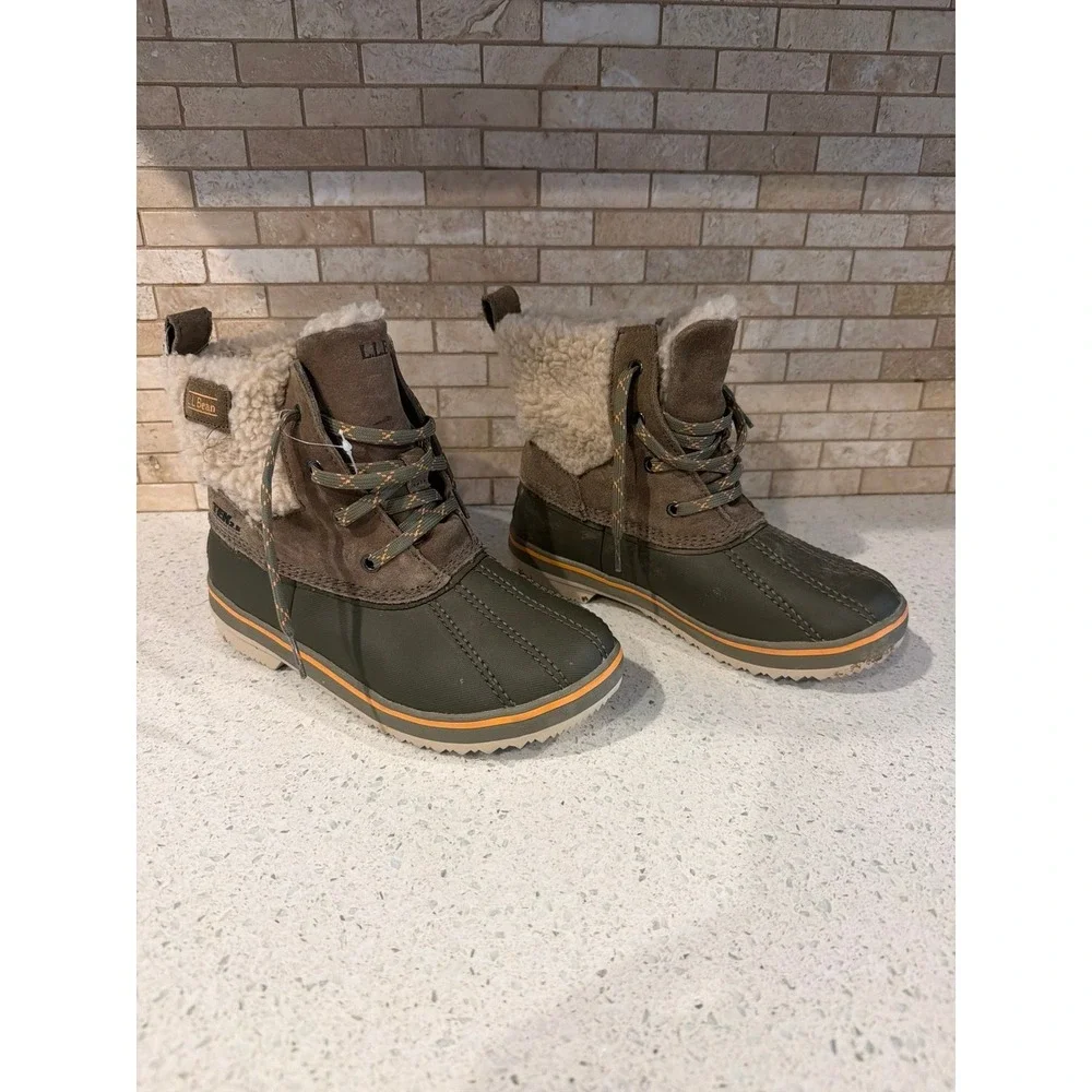 L.L. Bean winter kids green