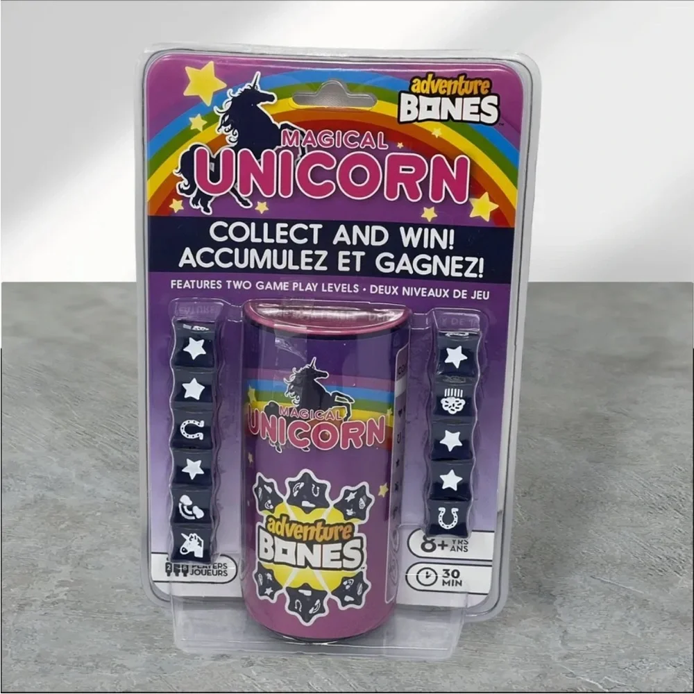 BRAND NEW‎ Adventure Bones Magical Unicorn Dice Game Aquarius