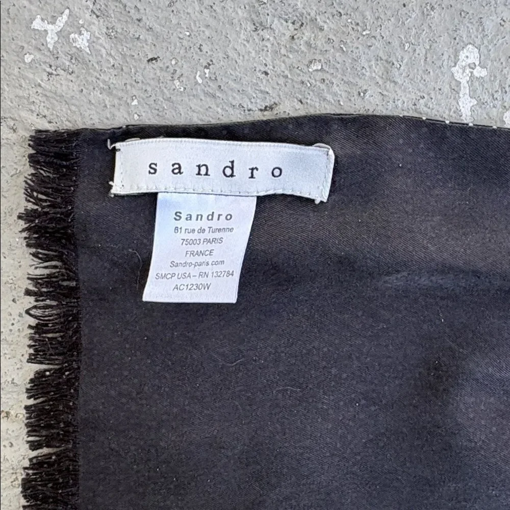 Sandro Unisex Silk scarf