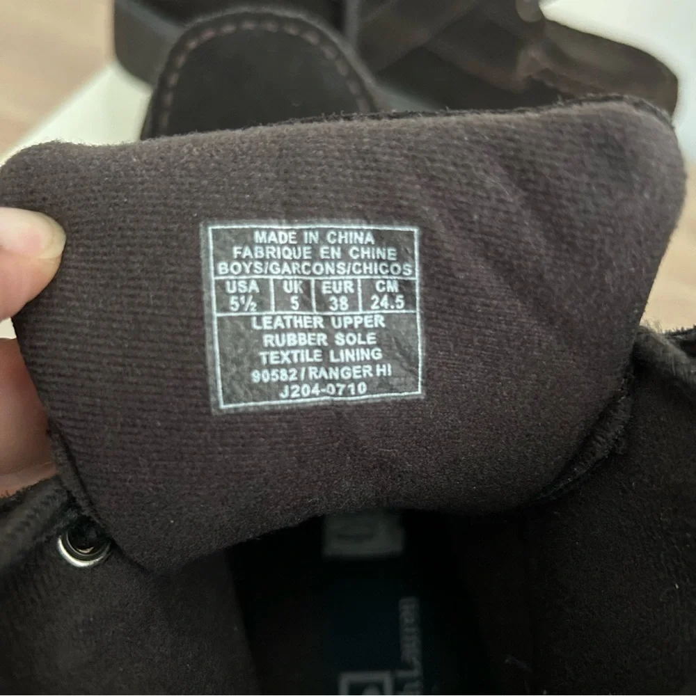 Polo Ralph Lauren boots Mens size 5.5 Ranger Boot buckle brown‎ suede