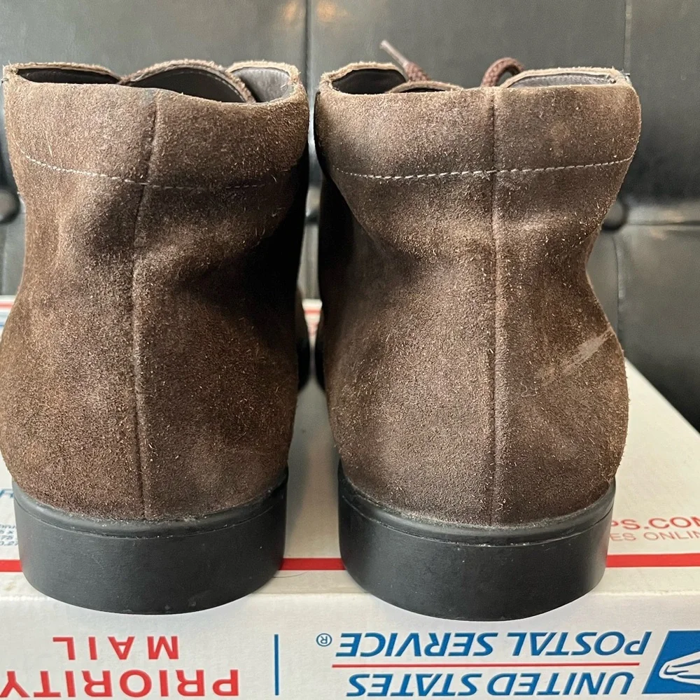 Mephisto Brown‎ Suede Moc Toe Chukka