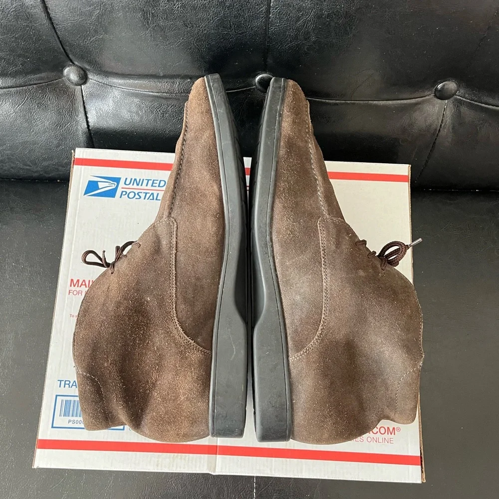 Mephisto Brown‎ Suede Moc Toe Chukka