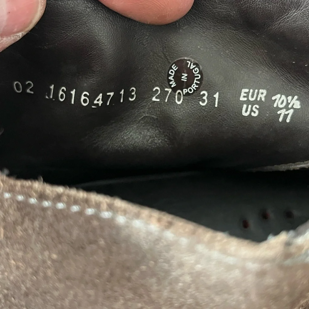 Mephisto Brown‎ Suede Moc Toe Chukka