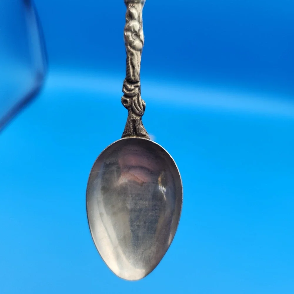 Vintage Italian Demitasse Souvenir Spoons‎ - Winged Lion and Capitoline Wolf
