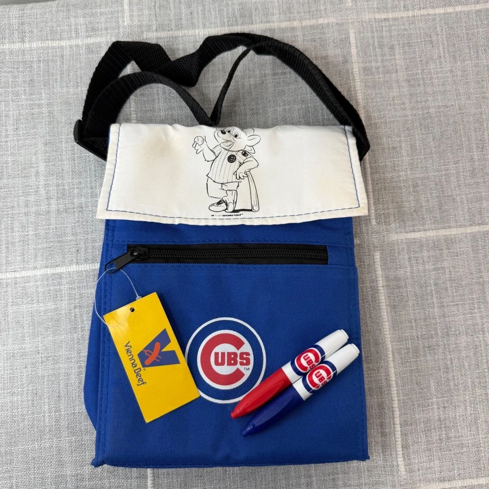 Chicago Cubs Kids Cooler Insulated Coloring Lunch Bag w/ Markers Giveaway 2013‎