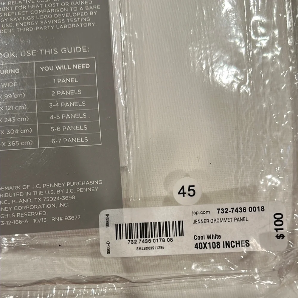 JCPenney White Grommet Curtains