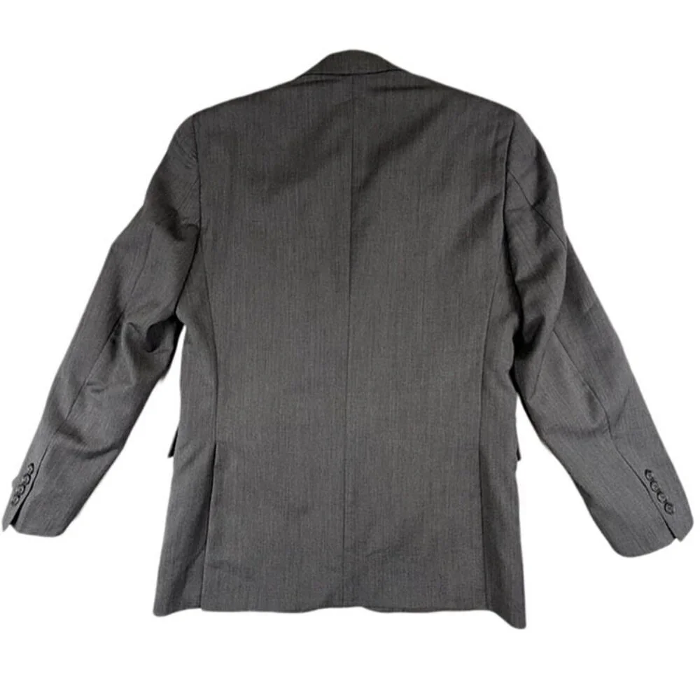 Jos A Bank Classic Collection Blazer Mens 38R 100%‎ Wool Gray 2 Button Dual Vent