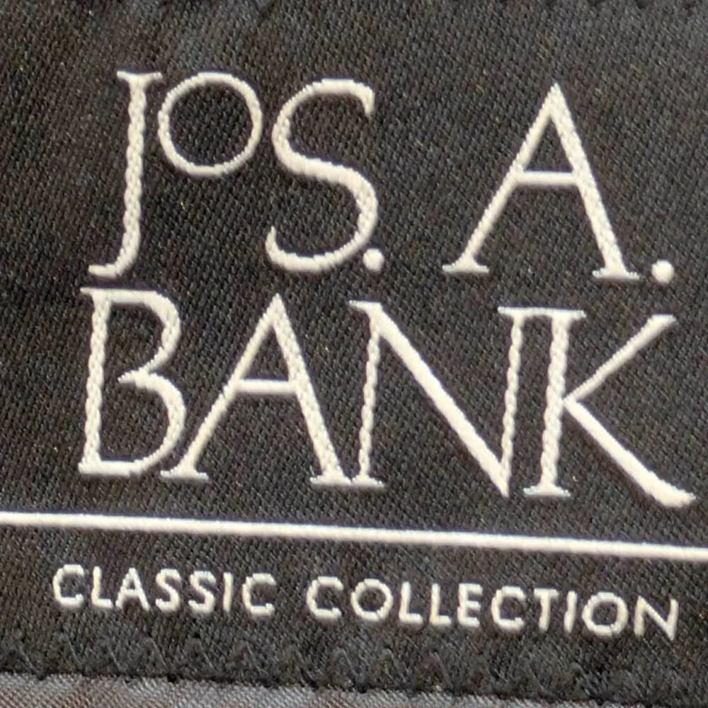 Jos A Bank Classic Collection Blazer Mens 38R 100%‎ Wool Gray 2 Button Dual Vent